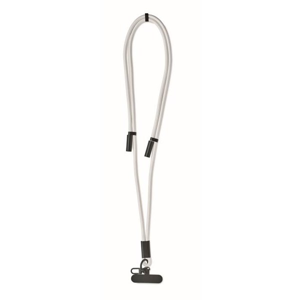 Obrázky: Šňůrka na krk-nabíjecí a datový kabel 60W, bílá, Obrázek 3