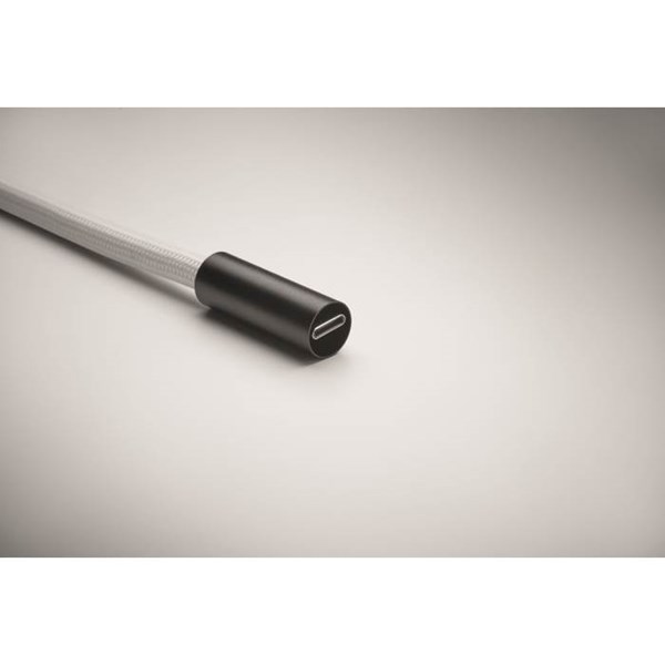 Obrázky: Šňůrka na krk-nabíjecí a datový kabel 60W, bílá, Obrázek 8