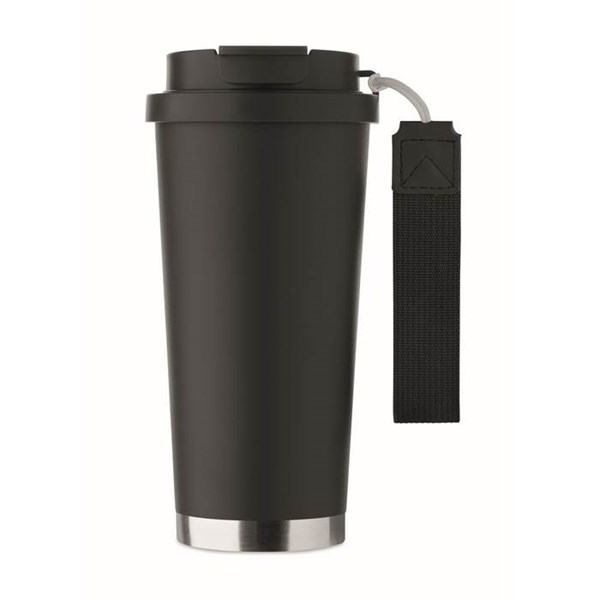 Obrázky: Termohrnek z rec. nerez 500ml a poutkem, černá, Obrázek 6