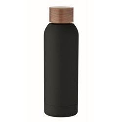 Obrázky: Pogum. jednost. láhev 700 ml, rec. nerez,černá
