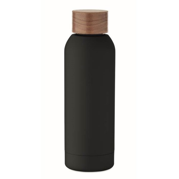 Obrázky: Pogum. jednost. láhev 700 ml, rec. nerez,černá