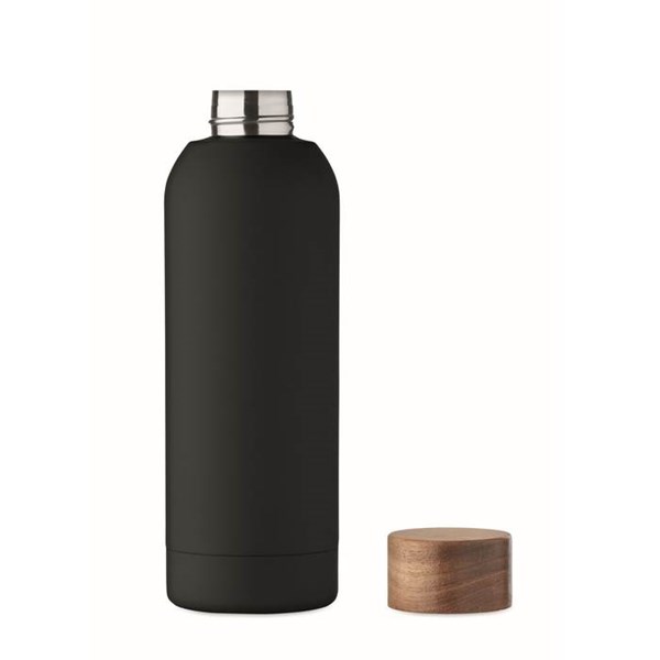 Obrázky: Pogum. jednost. láhev 700 ml, rec. nerez,černá, Obrázek 5