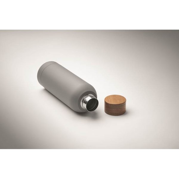 Obrázky: Pogum. jednost. láhev 700 ml, rec. nerez,šedá, Obrázek 3