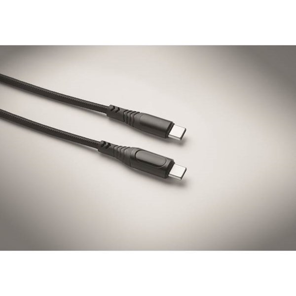 Obrázky: Nabíjecí a datový 100W kabel type-C/C, LED kontr., Obrázek 2