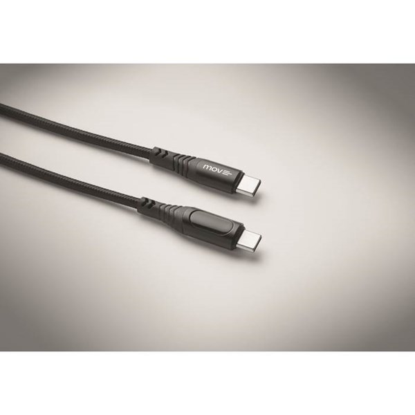 Obrázky: Nabíjecí a datový 100W kabel type-C/C, LED kontr., Obrázek 3