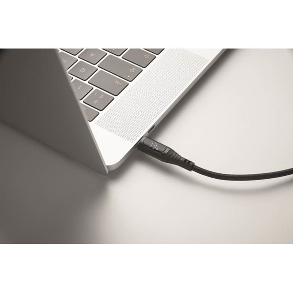 Obrázky: Nabíjecí a datový 100W kabel type-C/C, LED kontr., Obrázek 5
