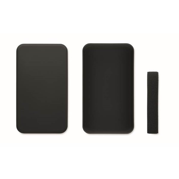 Obrázky: RPET obědová krabička z PP 750 ml, černá, Obrázek 2