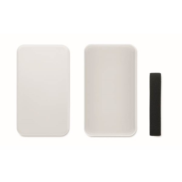 Obrázky: RPET obědová krabička z PP 750 ml, bílá, Obrázek 2