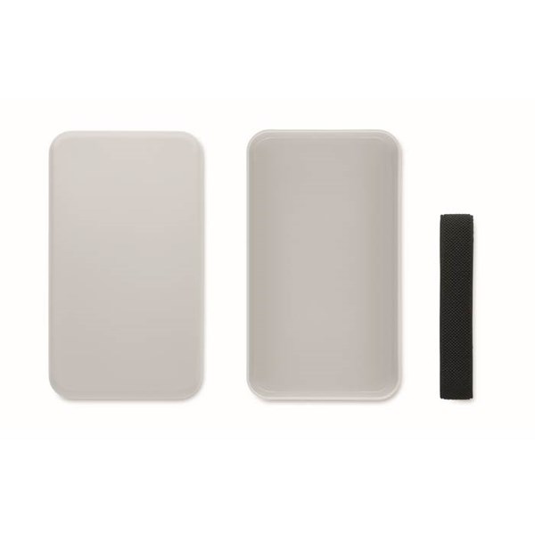 Obrázky: RPET obědová krabička z PP 750 ml, šedá, Obrázek 2