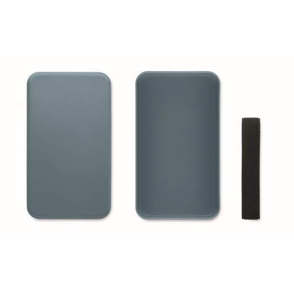 Obrázky: RPET obědová krabička z PP 750 ml, petrolejová, Obrázek 2