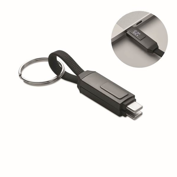 Obrázky: Přívěšek na klíče, nabíj./dat. 60W kabel, magnet