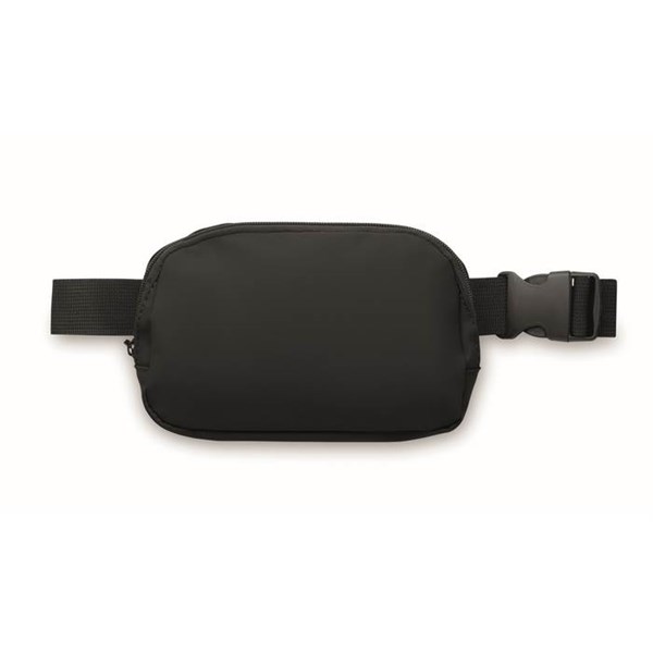 Obrázky: Taštička/ledvinka z RPET polyest. 210D, černá, Obrázek 2