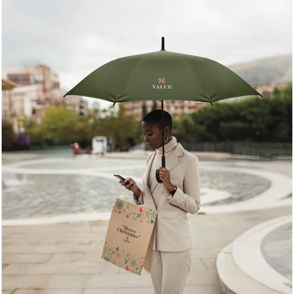 Obrázky: Zelený větruodolný deštník automatické otevírání, Obrázek 7