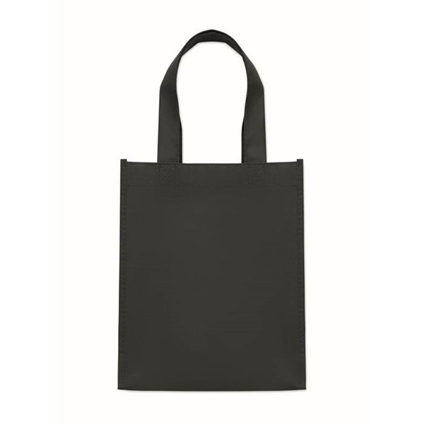 Obrázky: Malá dárková taška z netkané RPET textilie, černá, Obrázek 2