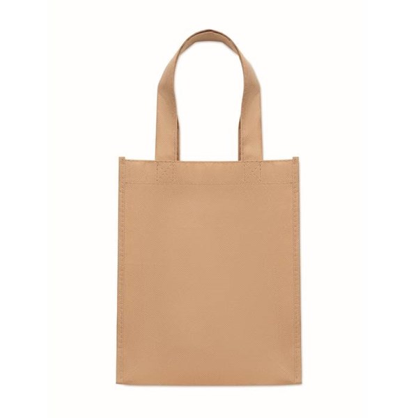 Obrázky: Malá dárková taška z netkané RPET textilie,přírodní, Obrázek 2