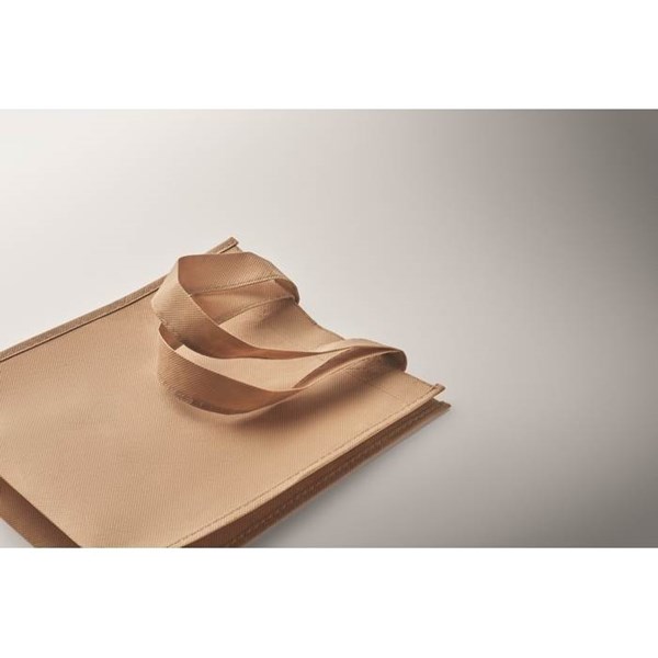 Obrázky: Malá dárková taška z netkané RPET textilie,přírodní, Obrázek 3