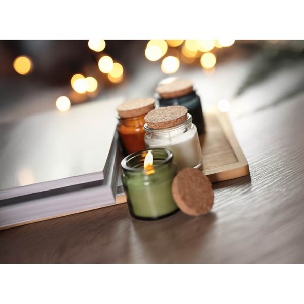 Obrázky: Bílá svíčka z rostlinného vosku 70g, Obrázek 5