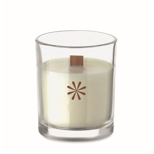 Obrázky: Skleněná svíčka z rostlinného vosku 80g, transp., Obrázek 7