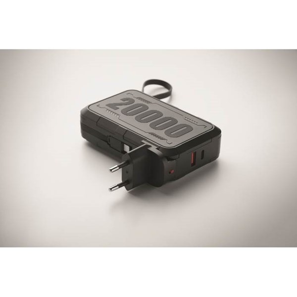 Obrázky: Powerbanka 20.000 mAh z ABS se zástrčkou, Obrázek 3