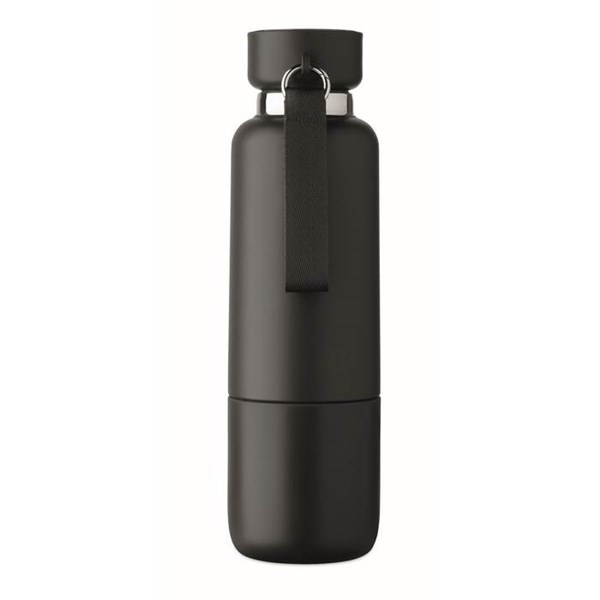 Obrázky: Dvoustěnná láhev 500ml s poutkem, černá, Obrázek 7