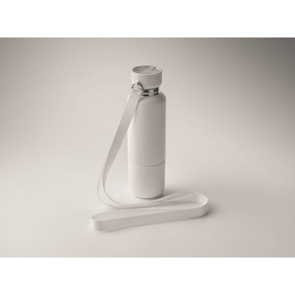 Obrázky: Dvoustěnná láhev 500ml s poutkem, bílá, Obrázek 6