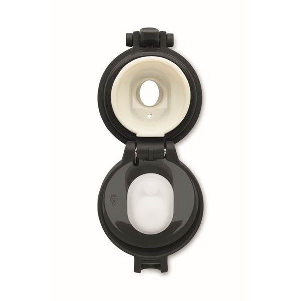 Obrázky: Dvoustěnná láhev 300 ml z reckl. oceli, černá, Obrázek 9