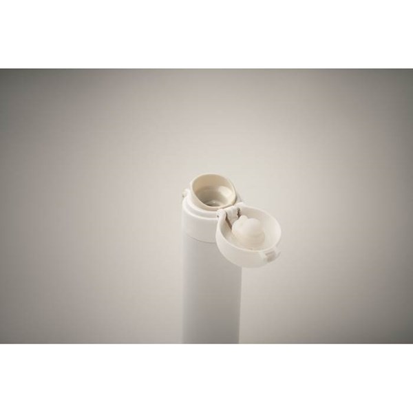 Obrázky: Dvoustěnná láhev 300 ml z reckl. oceli, bílá, Obrázek 3