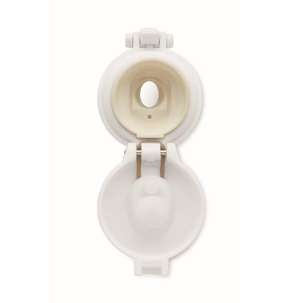 Obrázky: Dvoustěnná láhev 300 ml z reckl. oceli, bílá, Obrázek 9