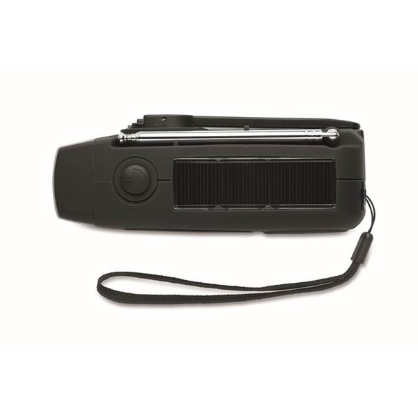 Obrázky: Přenosné rádio s LED svítilnou, černá, Obrázek 9