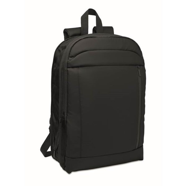 Obrázky: Rozšiřitelný batoh na 16'' notebook, RPET, černý, Obrázek 2
