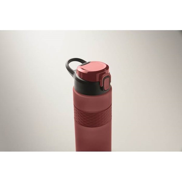 Obrázky: Láhev na pití z RPET 700 ml, vínová, Obrázek 4