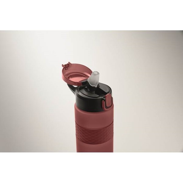 Obrázky: Láhev na pití z RPET 700 ml, vínová, Obrázek 5