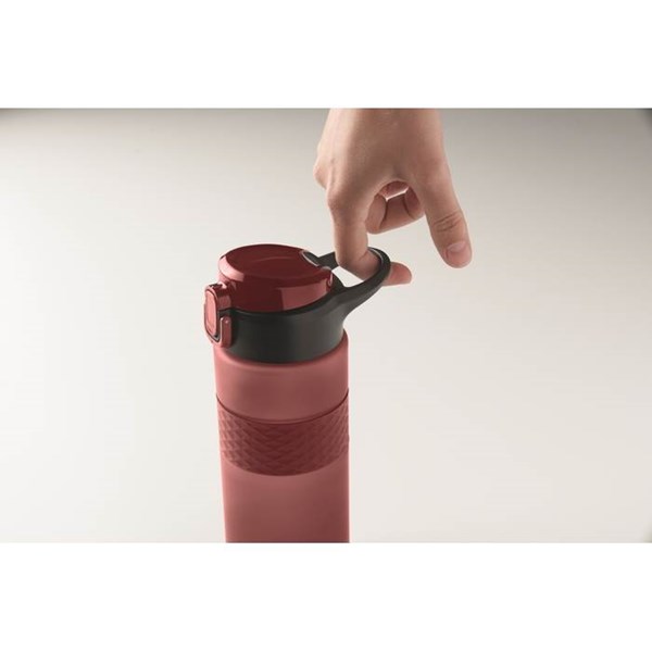Obrázky: Láhev na pití z RPET 700 ml, vínová, Obrázek 7