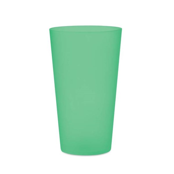 Obrázky: Zelený kelímek 500ml z mat. PP pro opak. použití