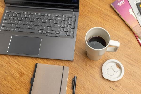 Obrázky: Keramický hrnek 490ml s rukojetí, béžová, Obrázek 5