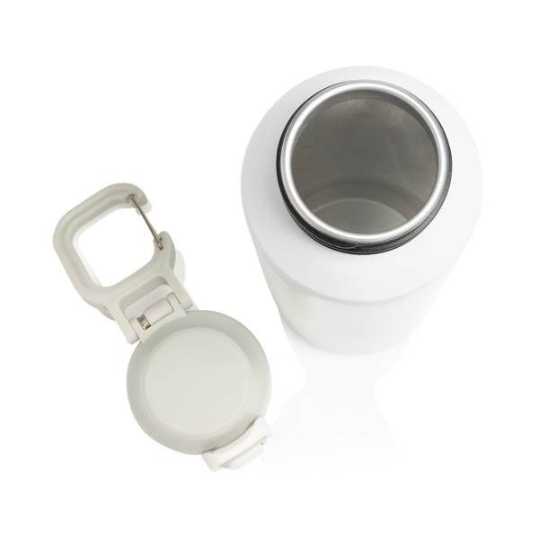 Obrázky: Uzamykatelná nerez sportovní láhev 600ml, bílá, Obrázek 5