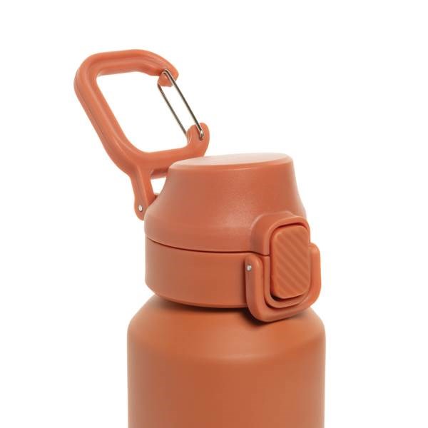 Obrázky: Uzamykatelná nerez sportovní láhev 600ml, oranžová, Obrázek 3