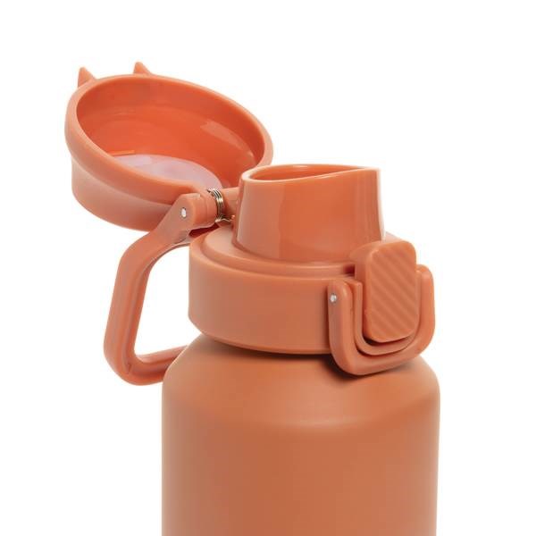 Obrázky: Uzamykatelná nerez sportovní láhev 600ml, oranžová, Obrázek 4