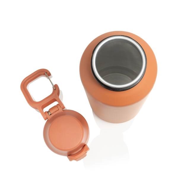 Obrázky: Uzamykatelná nerez sportovní láhev 600ml, oranžová, Obrázek 5