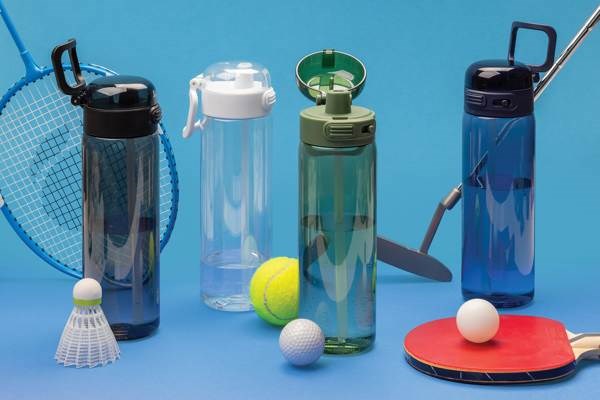 Obrázky: Sportovní láhev na vodu, RPET 800 ml, černá, Obrázek 8