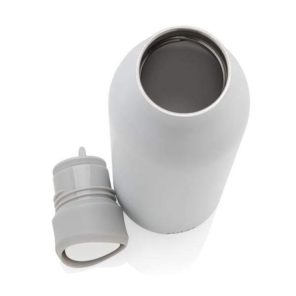 Obrázky: Bílá láhev na vodu 600ml z recykl. nerez oceli, Obrázek 5