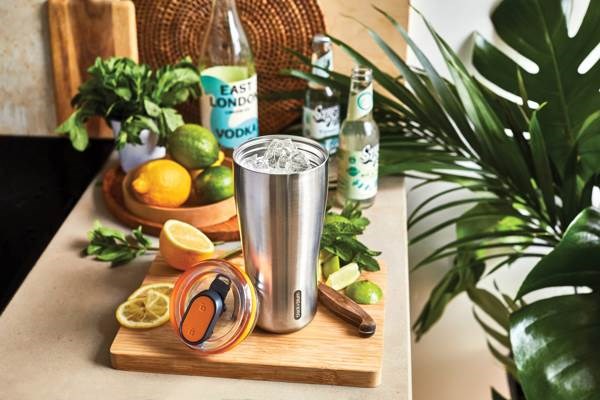 Obrázky: Nerezový termo hrnek 600ml Black+Blum, oranžová, Obrázek 10