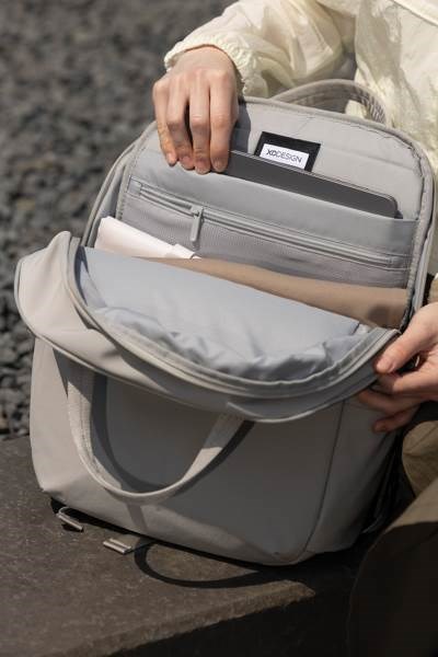 Obrázky: Šedý batoh Soft Tote s dvojitým zipem, Obrázek 16