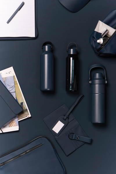 Obrázky: Termoska 600 ml z RCS recykl. oceli, modrá, Obrázek 5