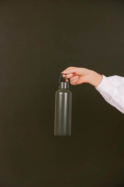 Obrázky: Termoska 600 ml z RCS recykl. oceli, zelená, Obrázek 5