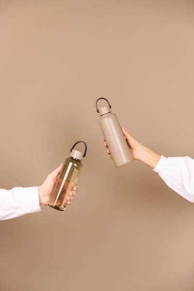 Obrázky: Termoska 600 ml z RCS recykl. oceli, béžová, Obrázek 5