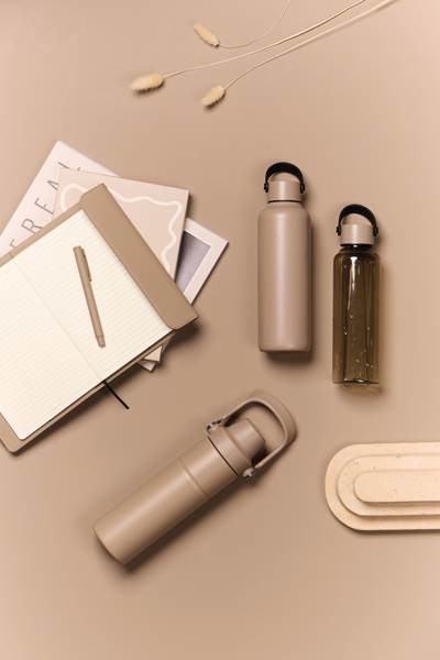 Obrázky: Termoska 600 ml z RCS recykl. oceli, béžová, Obrázek 6