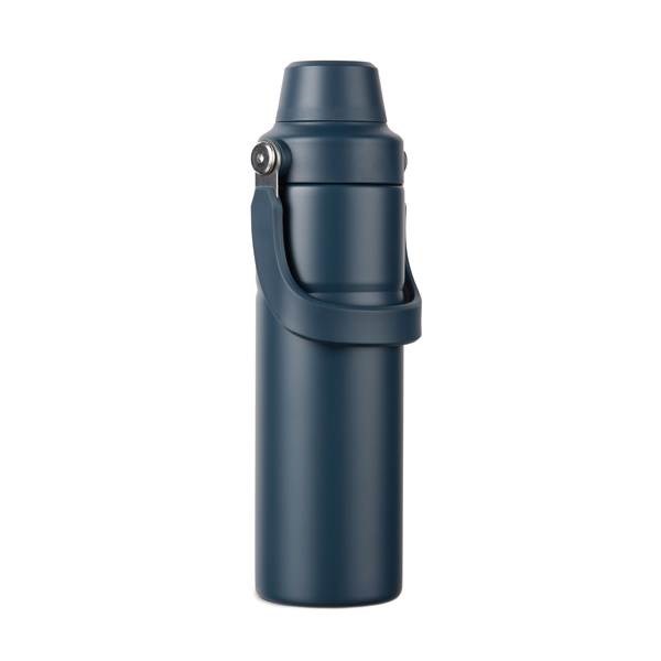 Obrázky: Termoska s držadlem 600 ml z recykl. oceli, modrá, Obrázek 3