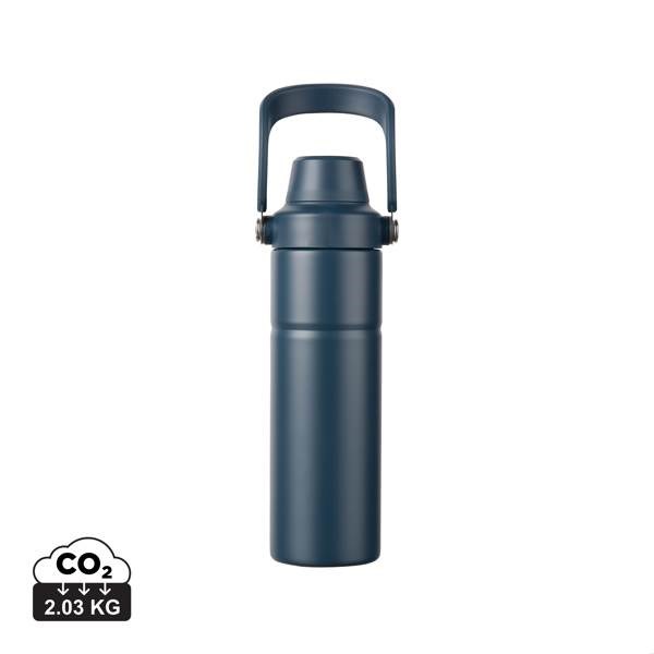 Obrázky: Termoska s držadlem 600 ml z recykl. oceli, modrá, Obrázek 10