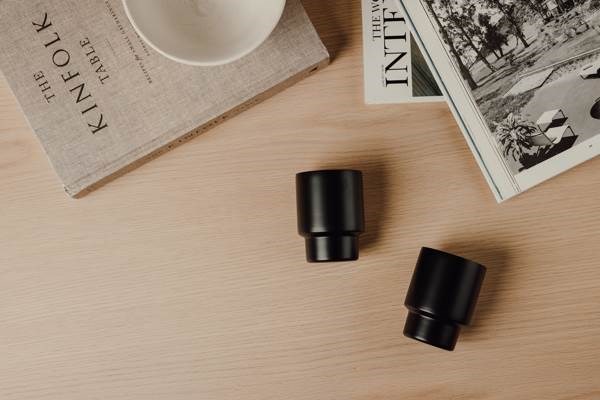 Obrázky: Sada 2ks rec. nerez hrnků VINGA 160ml, černá, Obrázek 4